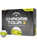 Callaway Chrome Tour X Golf Balls – 360 Yellow Stripe (12698-360YLWSTRP)