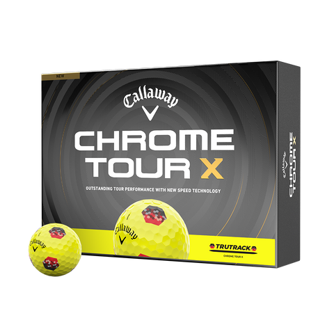 Callaway Chrome Tour X Golf Balls – TruTrack Yellow (12698-TRUTRKYLW)