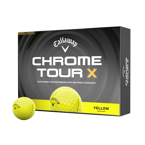 Callaway Chrome Tour X Golf Balls – Yellow (12698-YLW)