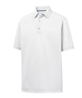 Custom Solid Stretch Pique White 26615