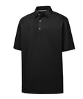 Custom Solid Stretch Pique Black 26620