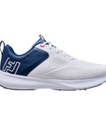 FootJoy Qualifier golf shoe, White/Navy/Red, style 57215