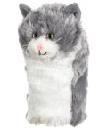 Daphne's Driver Headcover – Grey & White Cat (GCA)
