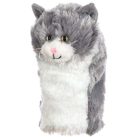 Daphne's Driver Headcover – Grey & White Cat (GCA)