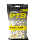Pride PTS Wood Tees – 2 3/4" White, 100 count (PT2341275)